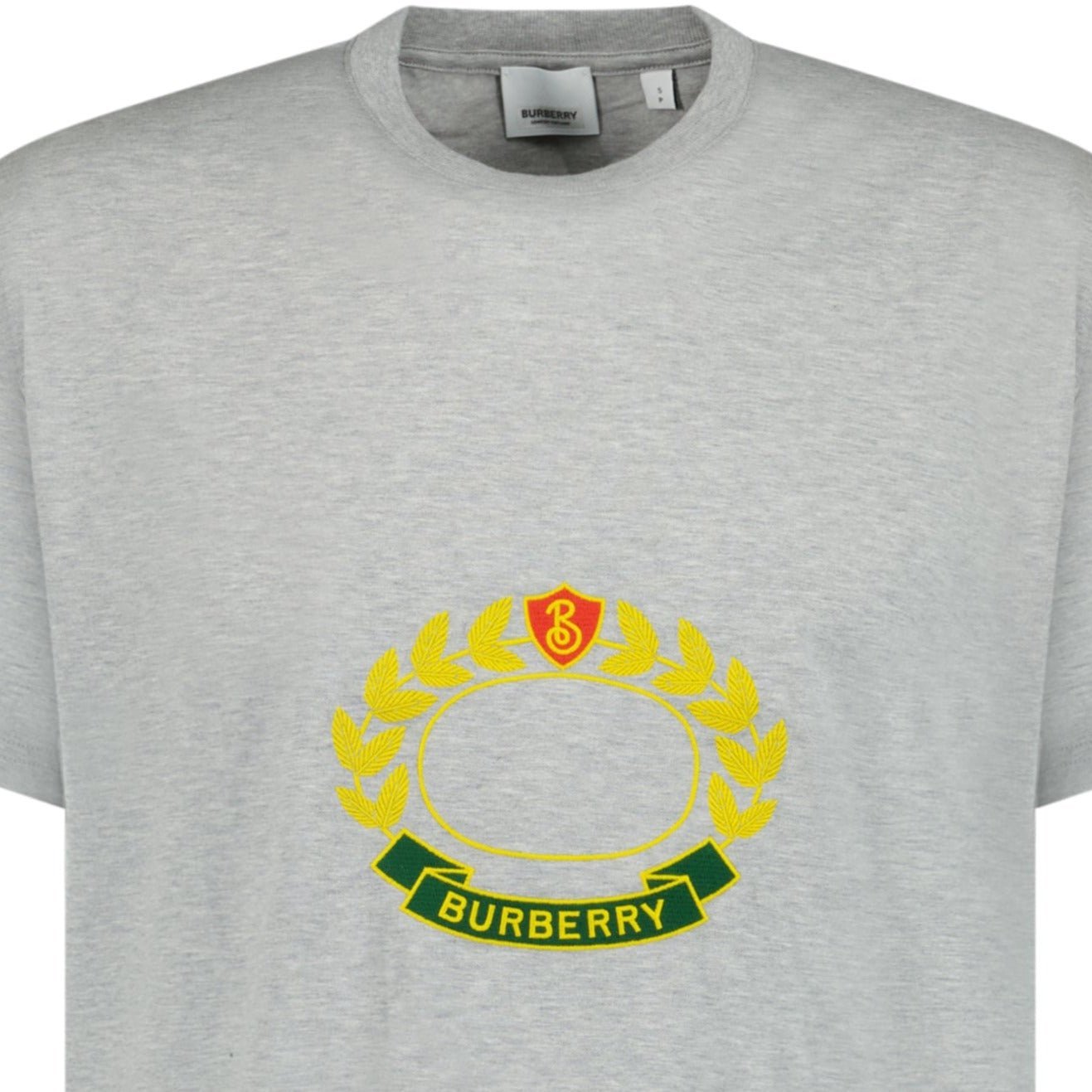 Burberry 'Purley' Crest Logo T-Shirt Grey - Boinclo ltd - Outlet Sale Under Retail