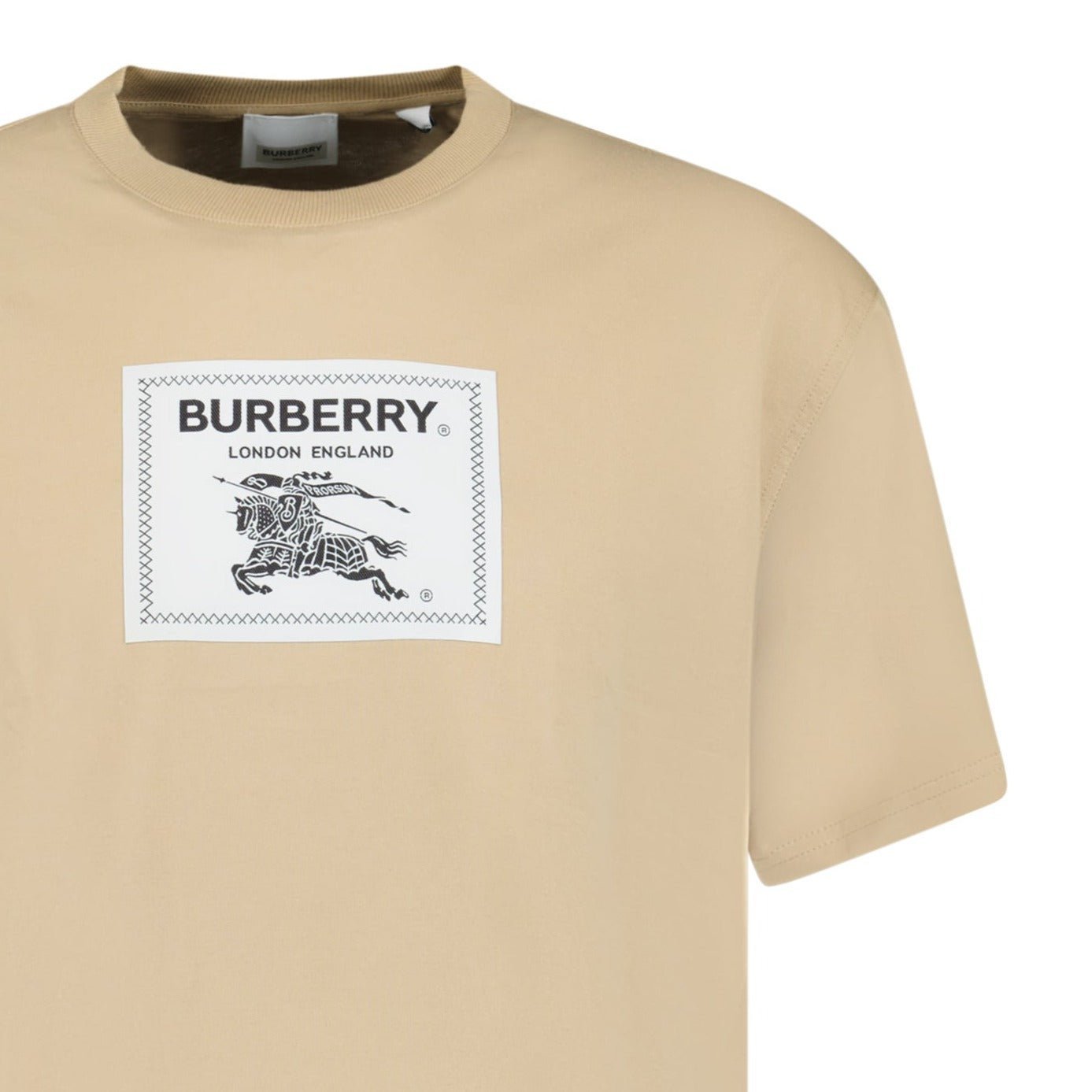 Burberry Roundwood Label T - Shirt Beige - Boinclo ltd - Outlet Sale Under Retail