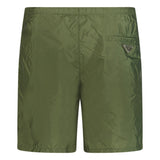 Prada Metal Logo Swim Shorts Khaki - Boinclo ltd - Outlet Sale Under Retail