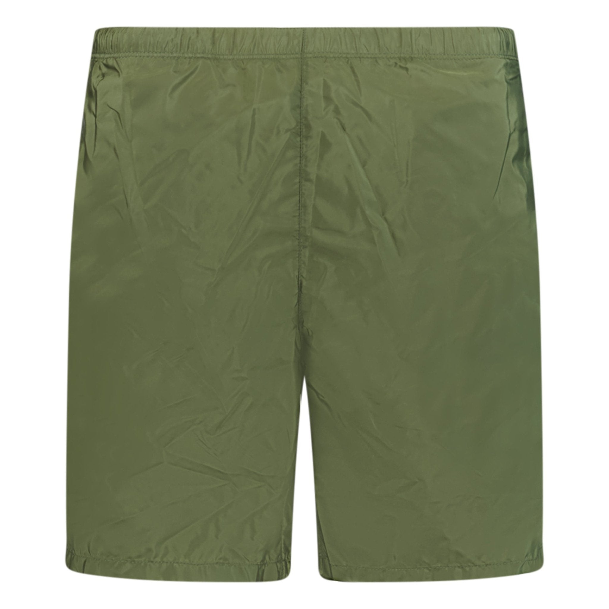 Prada Metal Logo Swim Shorts Khaki - Boinclo ltd - Outlet Sale Under Retail