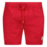 Moncler Logo Swim Shorts Zip Pocket Red - Boinclo ltd Outlet Sale