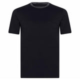 LOGO COLLAR T SHIRT - BLACK - AffluentAttire