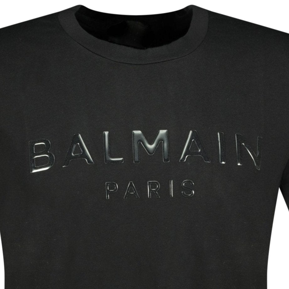 Balmain Raised Logo T-Shirt Black - Boinclo ltd