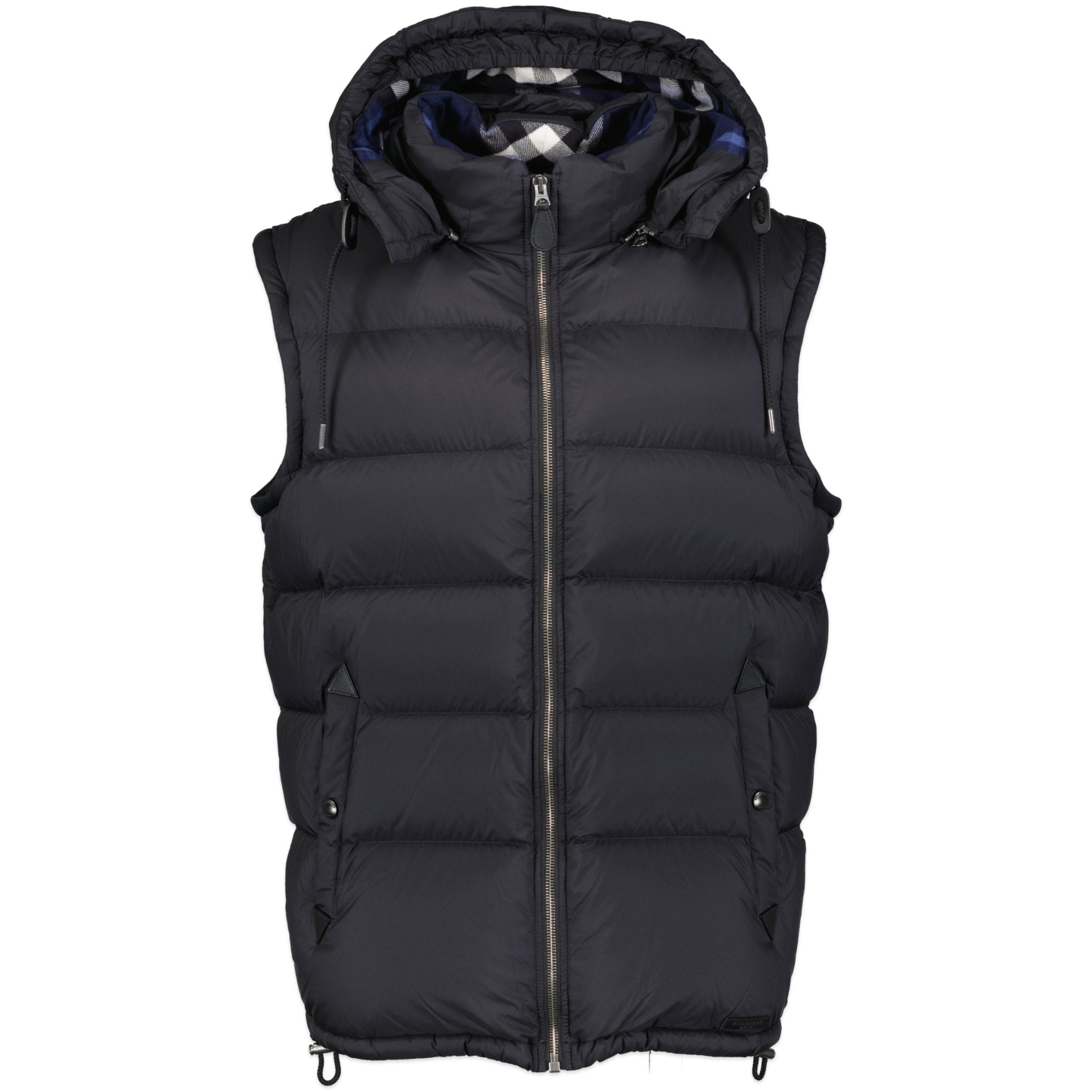 Burberry 'Basford' Detachable Sleeve Hooded Down Jacket Black - Boinclo ltd