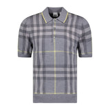 Burberry 'Cartner' Short Sleeve Check Shirt Grey - Boinclo ltd