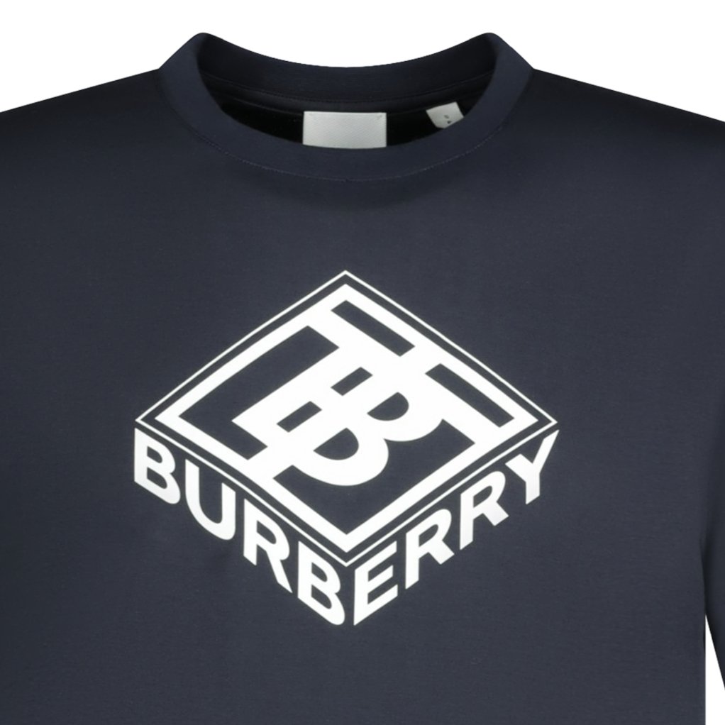 Burberry 'Ellison' Short Sleeve T-Shirt Navy - Boinclo ltd