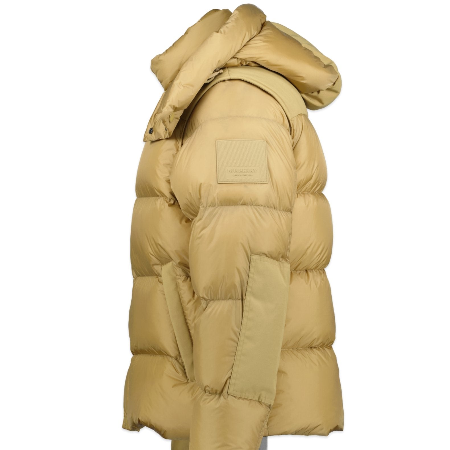 Burberry 'Leeds' Detachable Sleeve Hooded Down Jacket Honey - Boinclo ltd