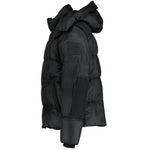 Burberry 'Leeds' Hooded Check Down Jacket Black - Boinclo ltd