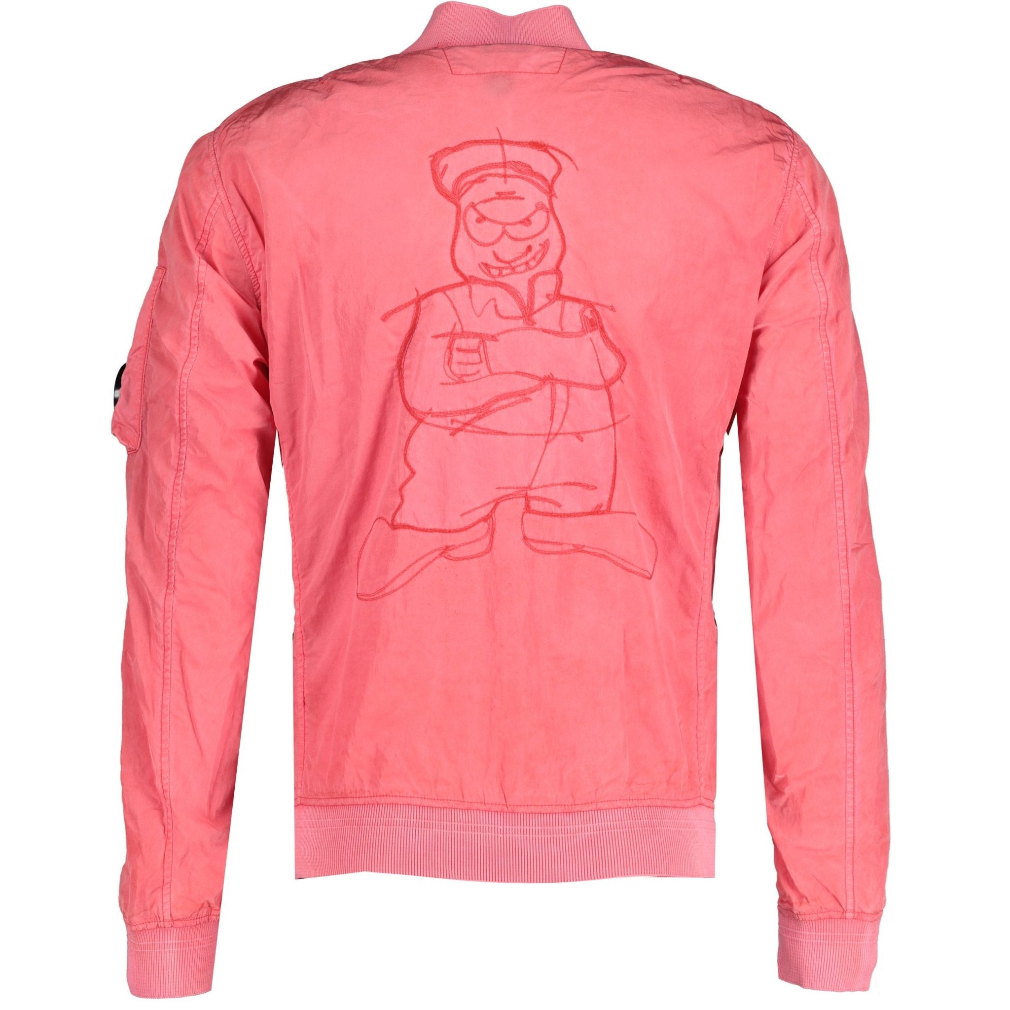 CP Company Chrome Nycra Bomber Jacket Coral Pink - Boinclo ltd