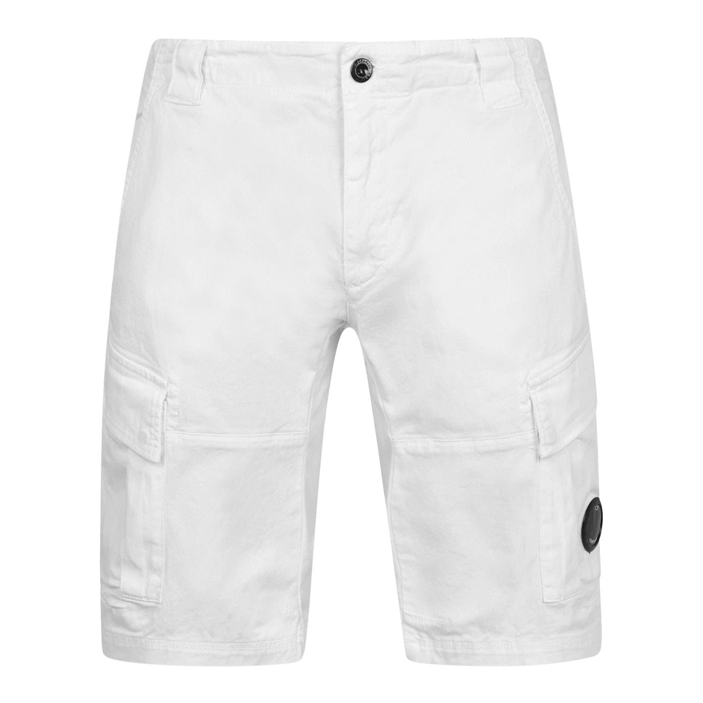 CP Company Lens Cargo Shorts Gauze White - Boinclo ltd