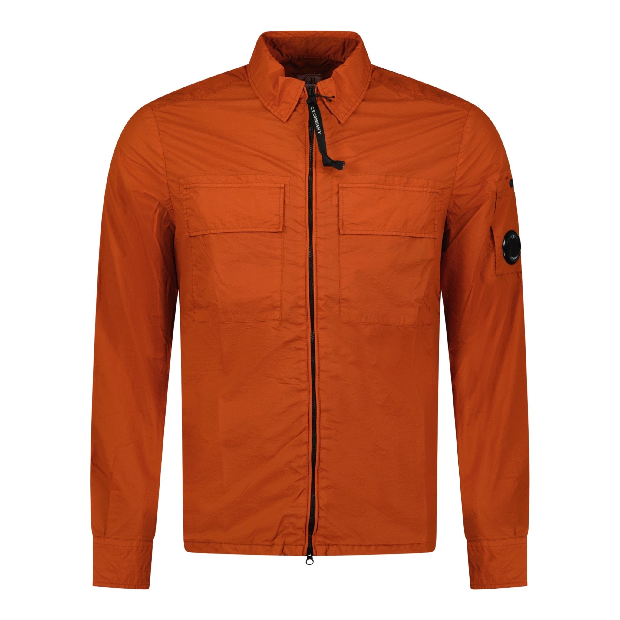 CP Company Lens Chrome Overshirt Jacket Orange - Boinclo ltd