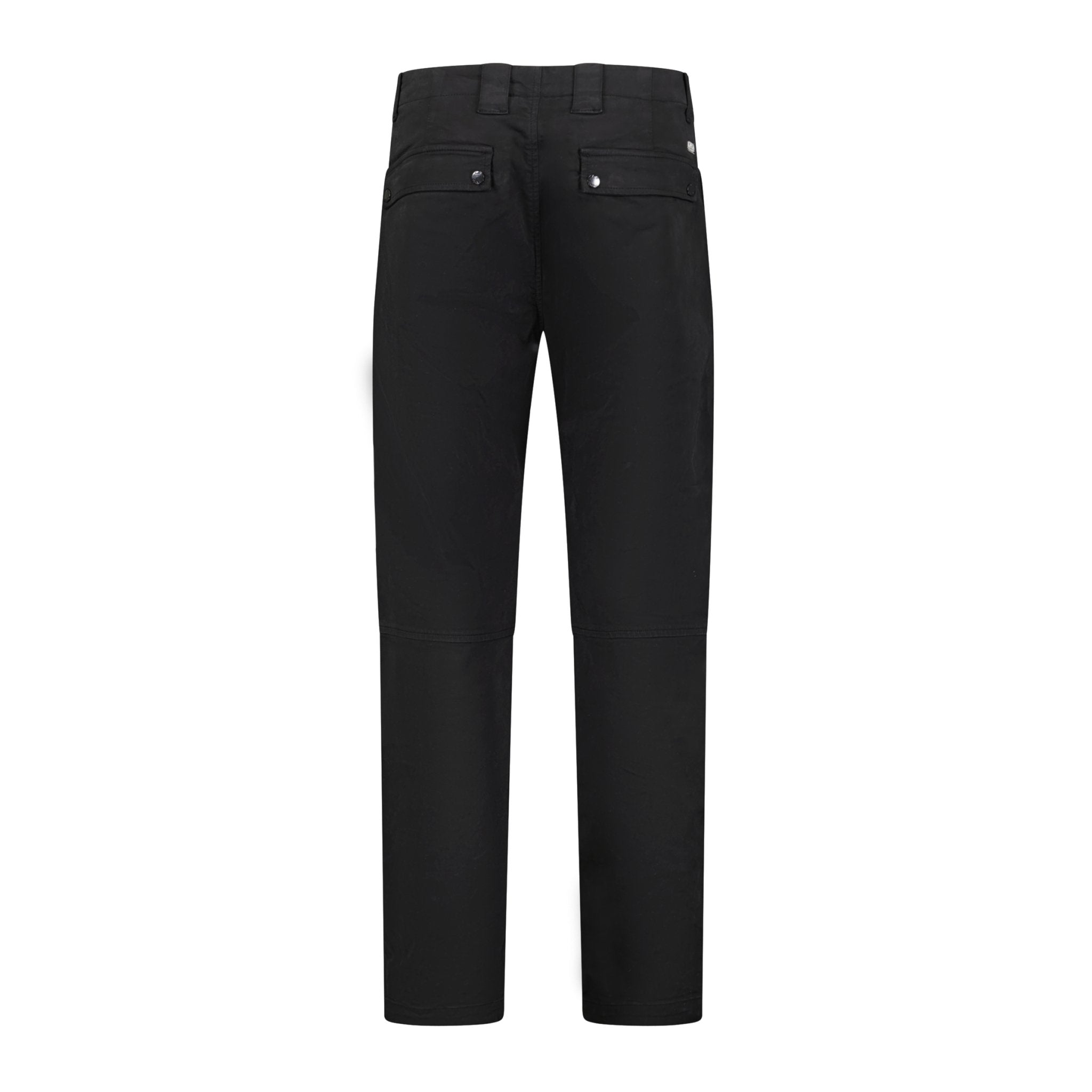 C.P. Company Lens Zip Cuff Stretch Sateen Cargo Pants Black - Boinclo ltd