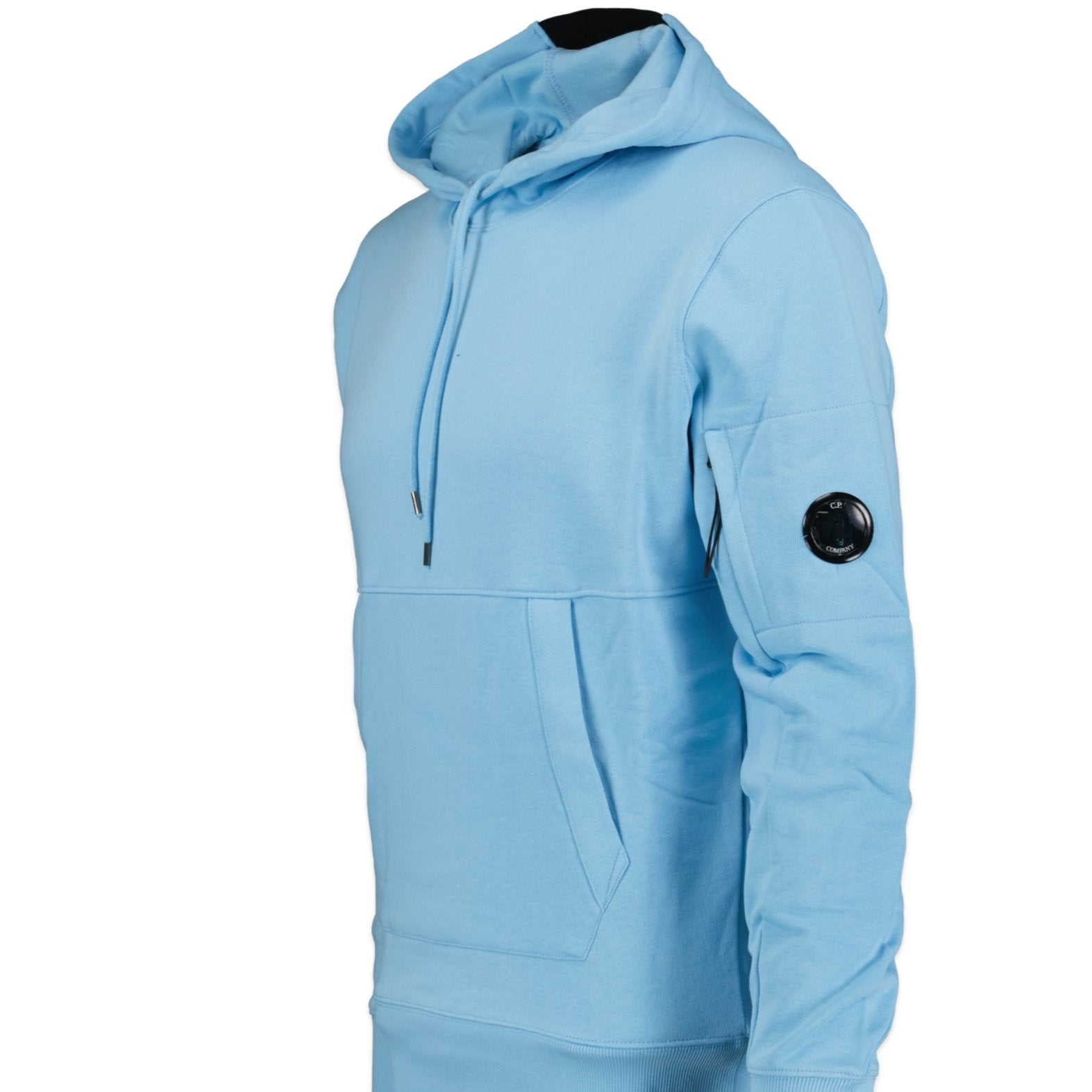 CP Company Micro Lens Diagonal Raised Hoodie Blue - Boinclo ltd