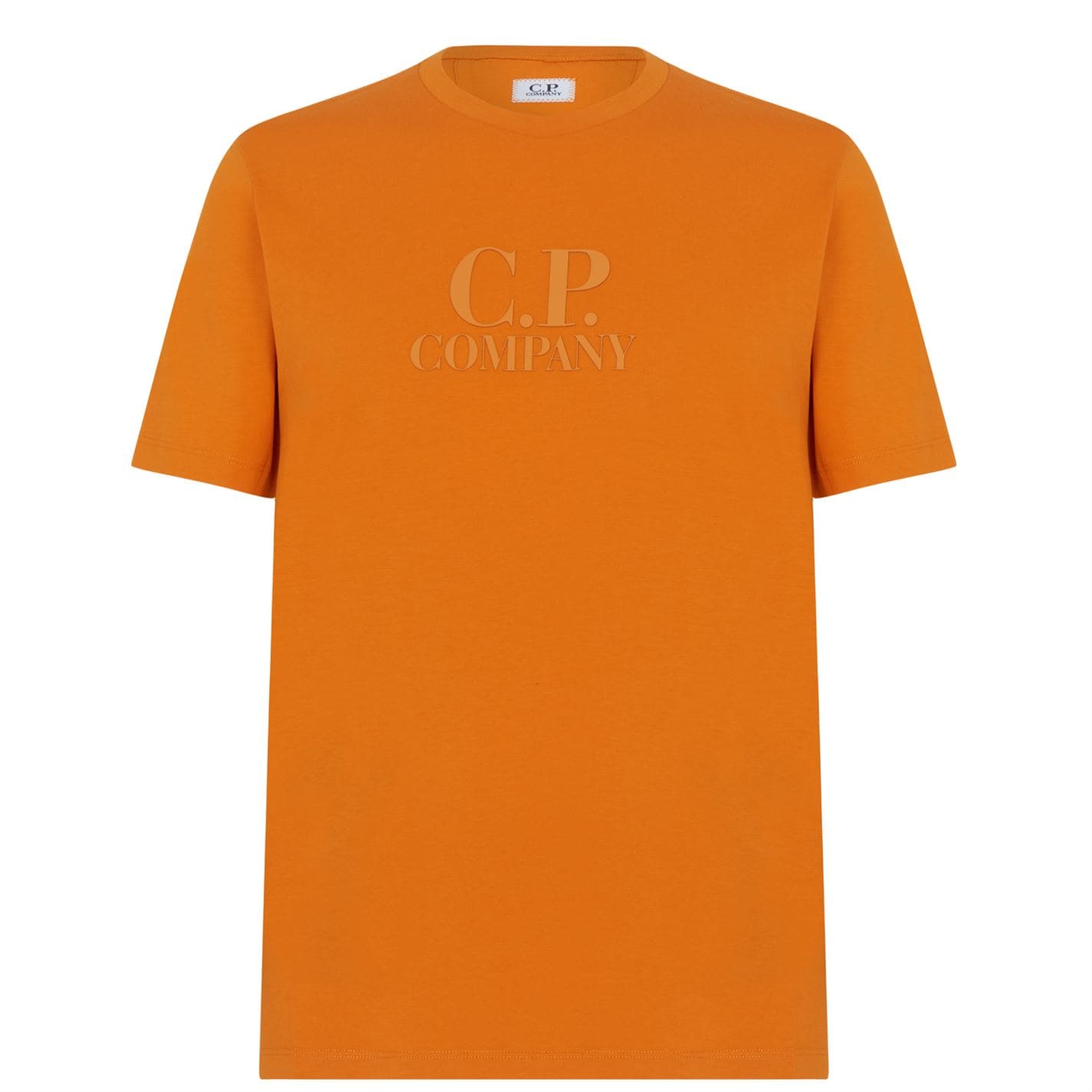 CP Company Rubber Logo T-Shirt Orange - Boinclo ltd