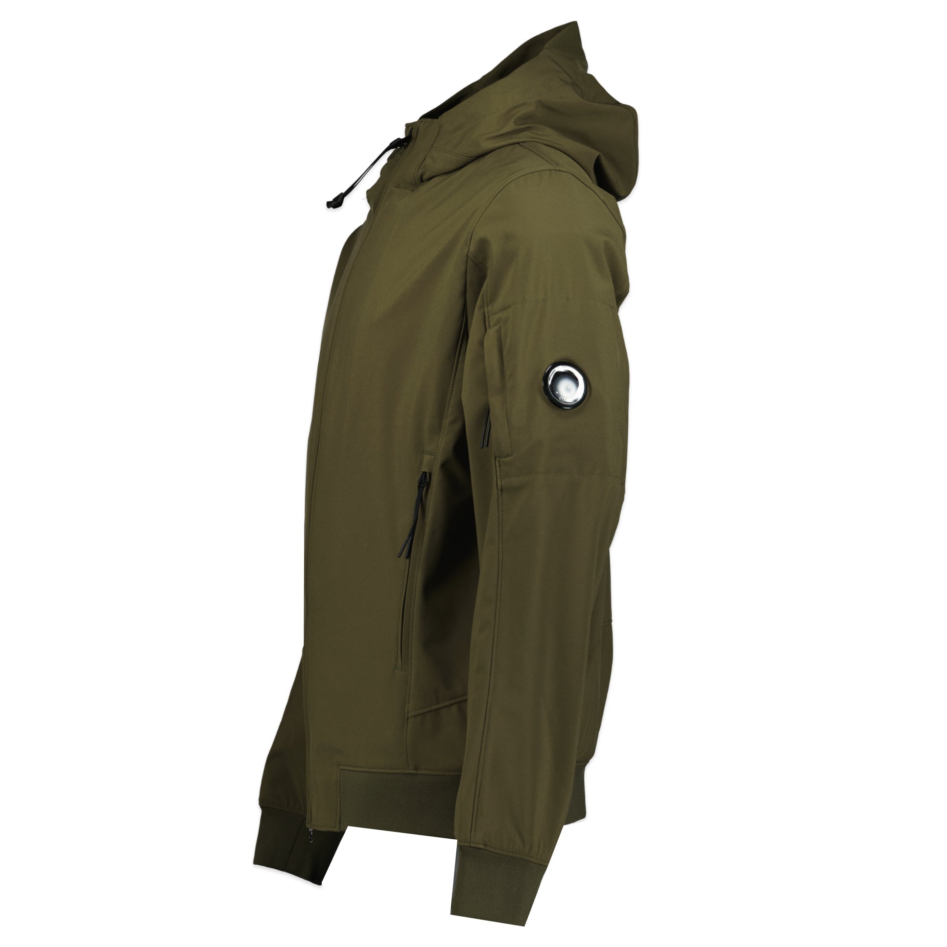 CP Company Softshell Arm Lens Jacket Khaki - Boinclo ltd