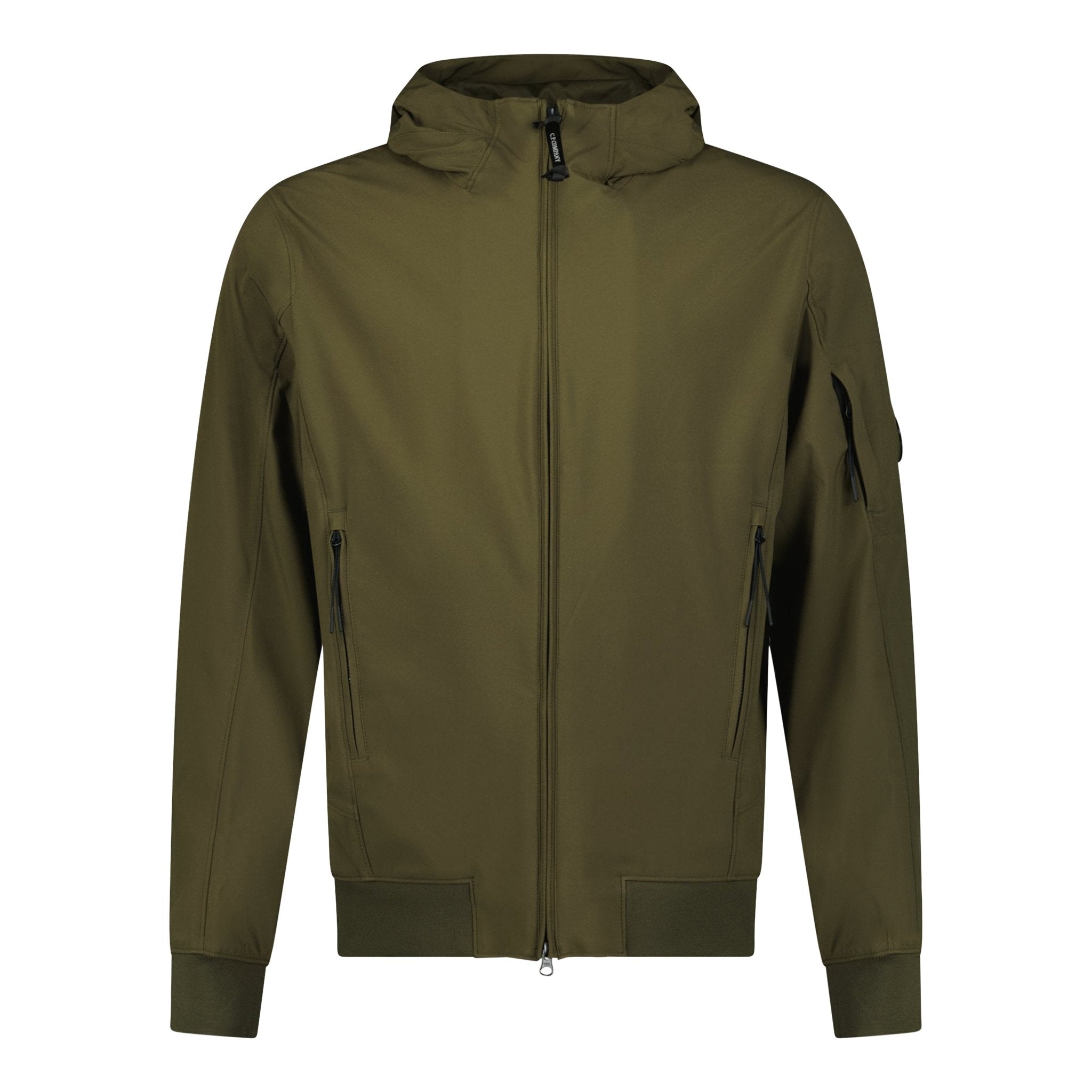 CP Company Softshell Arm Lens Jacket Khaki - Boinclo ltd