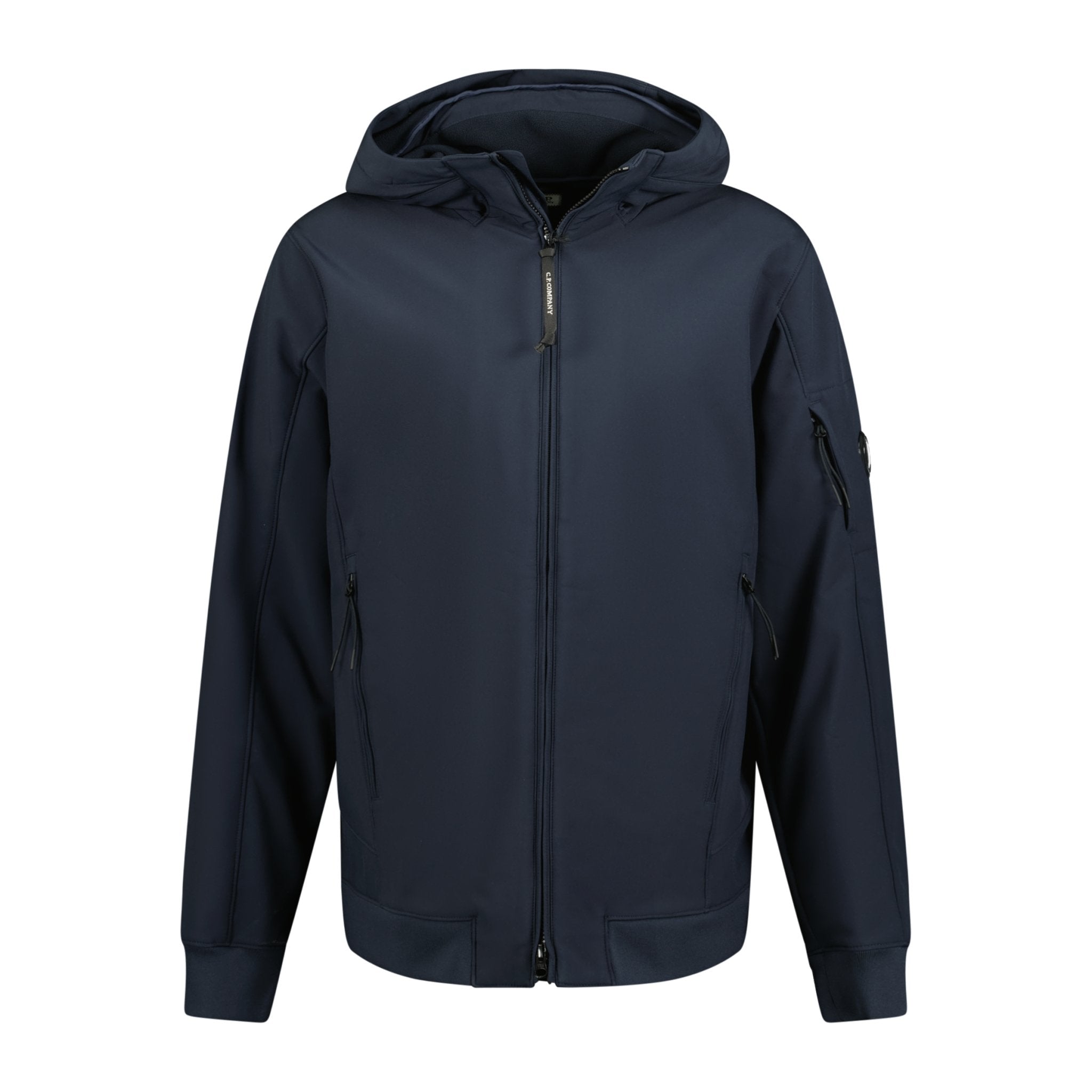 CP Company Softshell Hooded Arm Lens Jacket Navy - Boinclo ltd