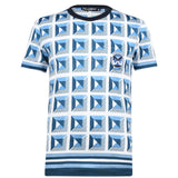 Dolce & Gabbana Geometric Print T-Shirt Blue - Boinclo ltd