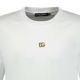 Dolce & Gabbana Metal Logo T-Shirt White - Boinclo ltd