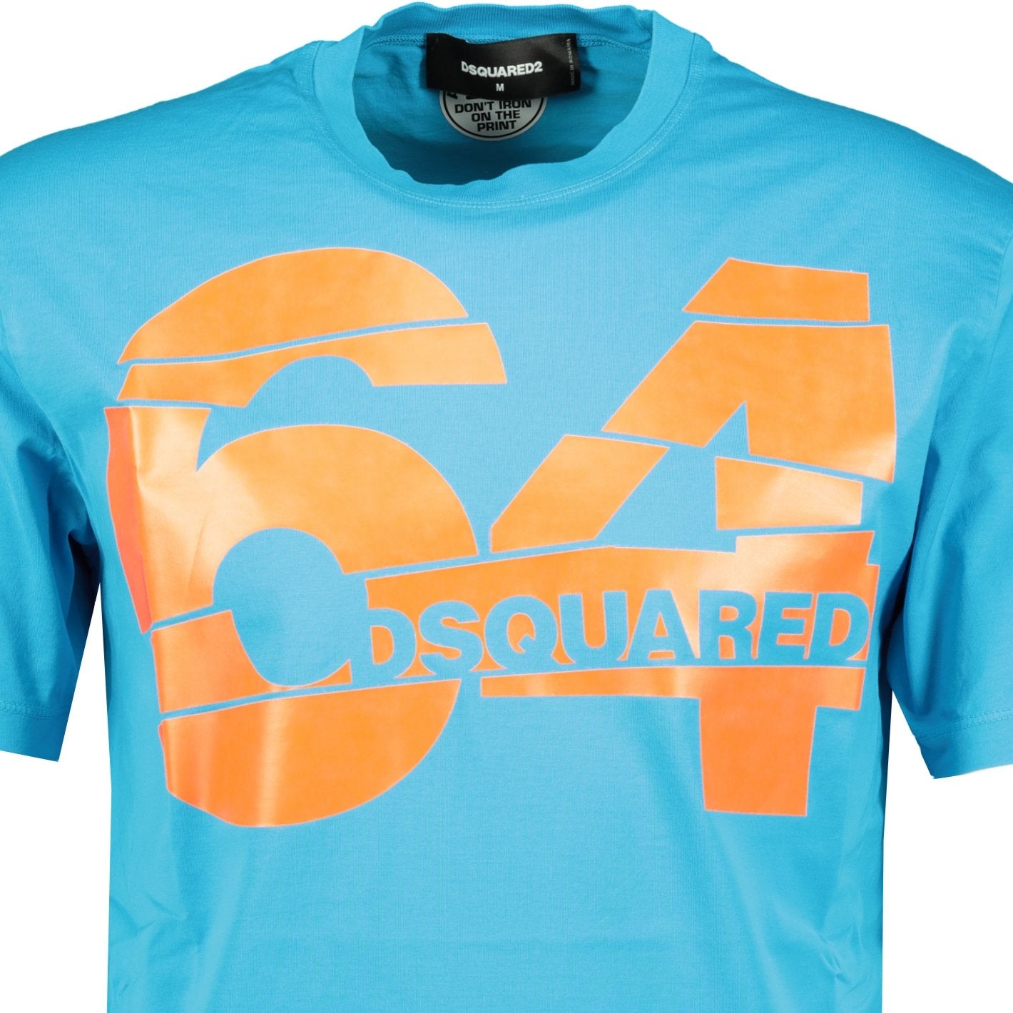 DSquared2 64 Print T-Shirt Blue - Boinclo ltd