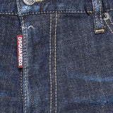 DSquared2 'Cool Guy' Yellow & Red Paint Slim Fit Jeans - Boinclo ltd
