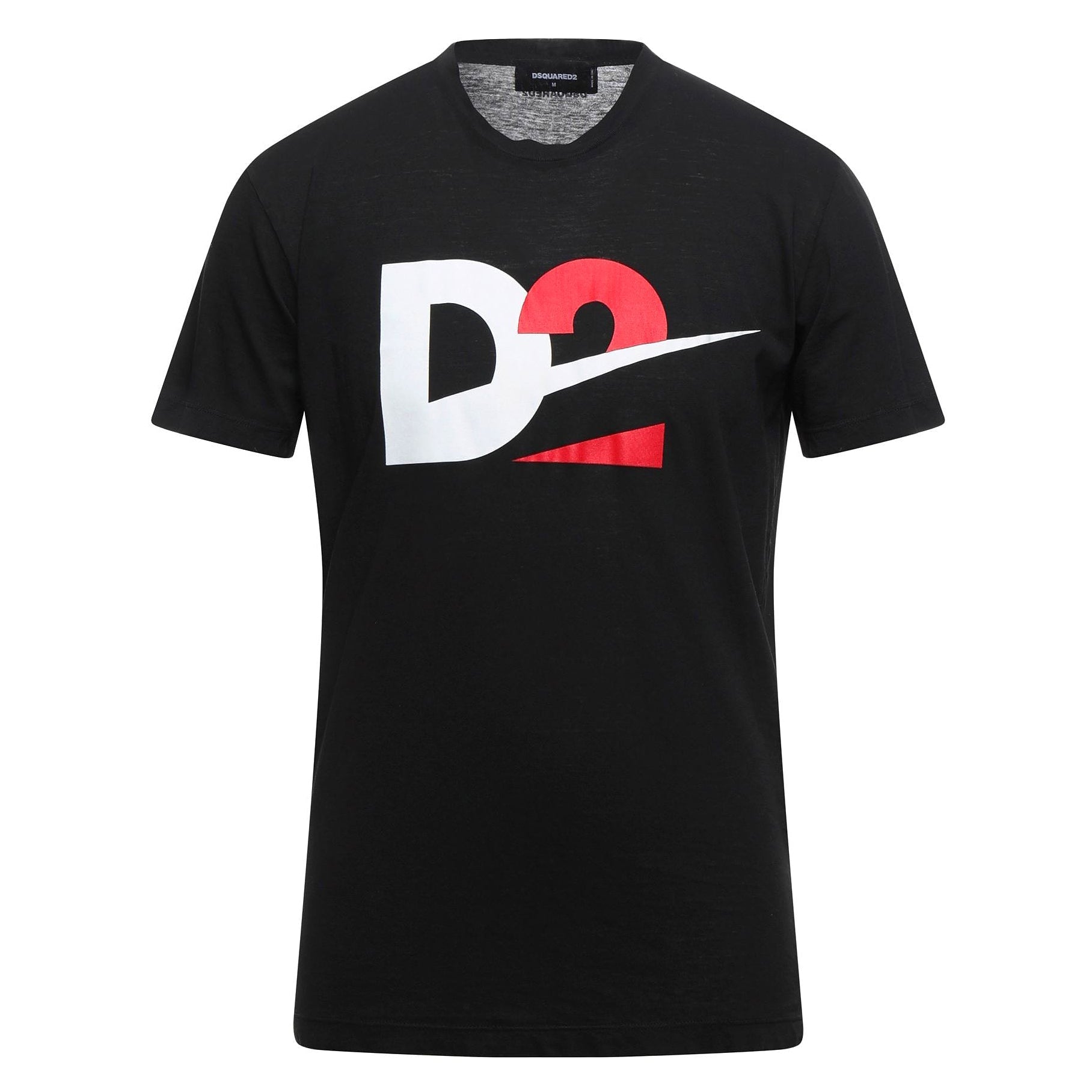 DSquared2 Red & White Logo Print T-shirt Black - Boinclo ltd
