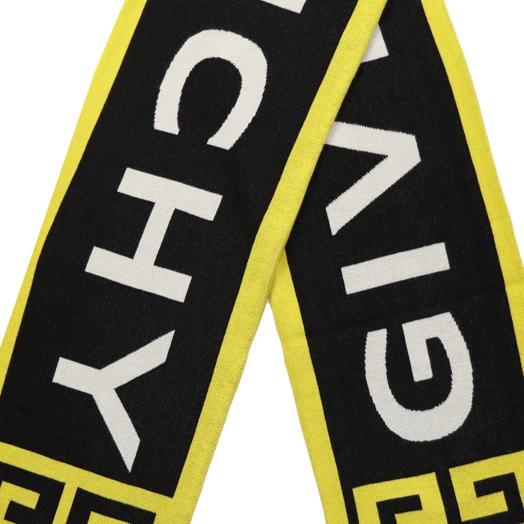 Givenchy Black & Yellow Logo Team Scarf - Boinclo ltd
