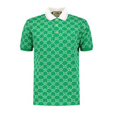 Gucci All Over GG Polo Shirt Green - Boinclo ltd