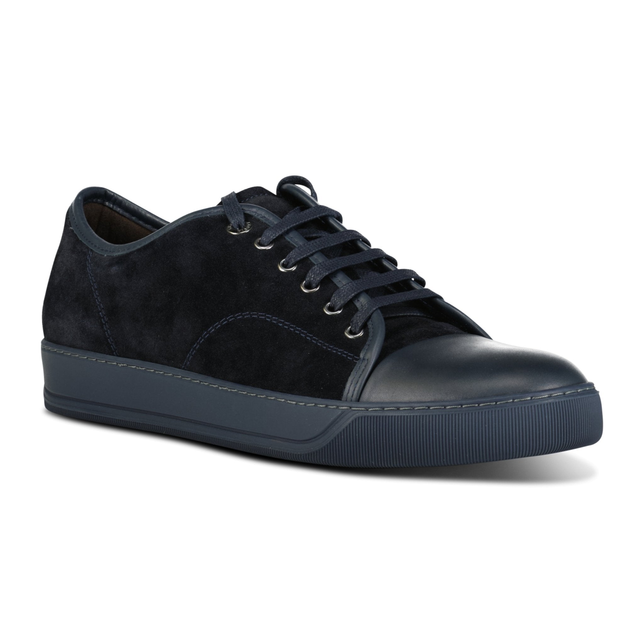Lanvin Low-Top Patent Toe Trainer Navy - Boinclo ltd