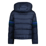 Missoni Hooded Down Jacket Zig Zag Navy - Boinclo ltd