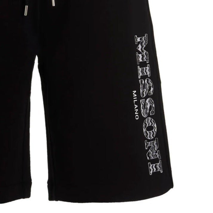 Missoni Zig Zag Cotton Shorts Black - Boinclo ltd