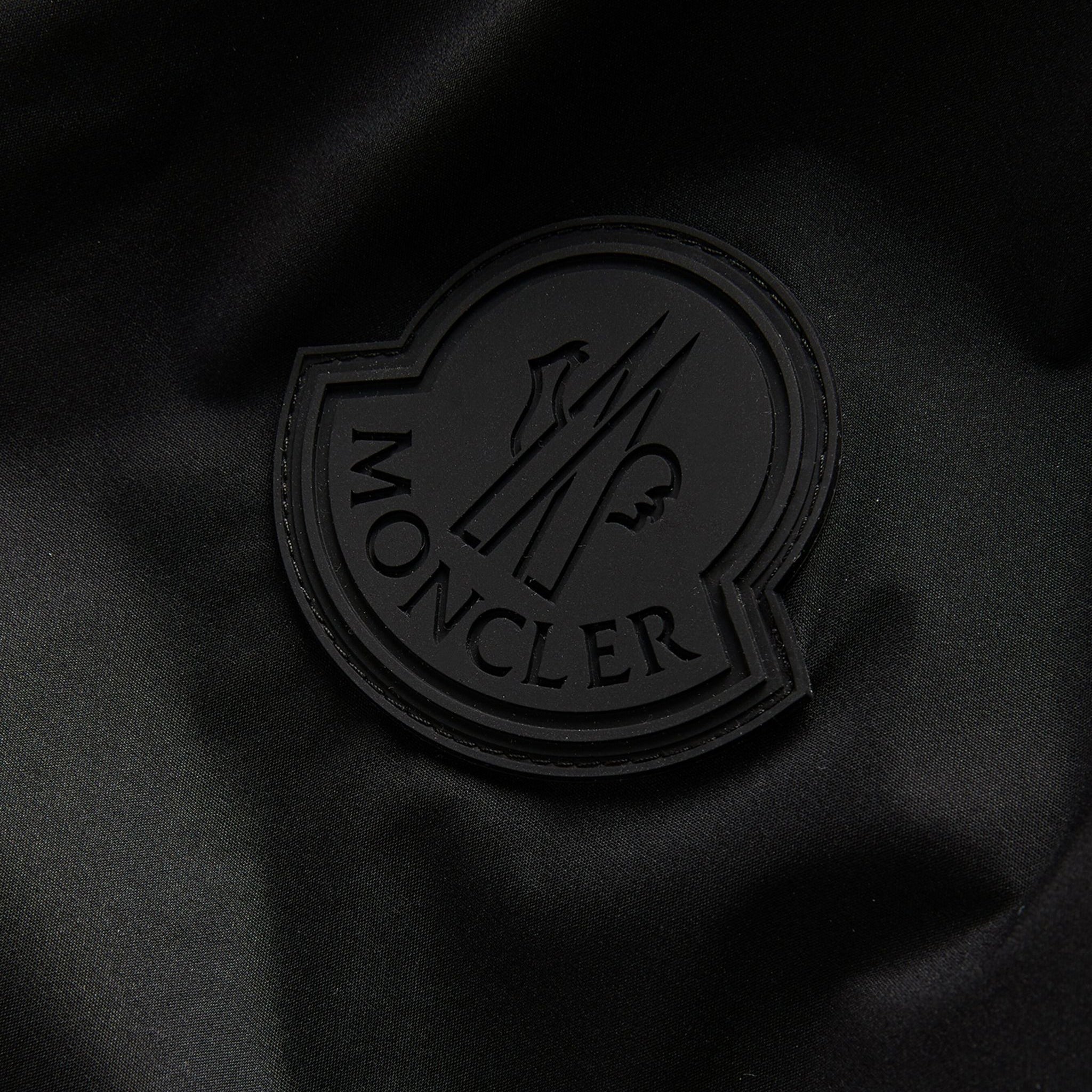 Moncler 'Chadron' Rubber Large Ghost Badge Nylon Jacket Black - Boinclo ltd