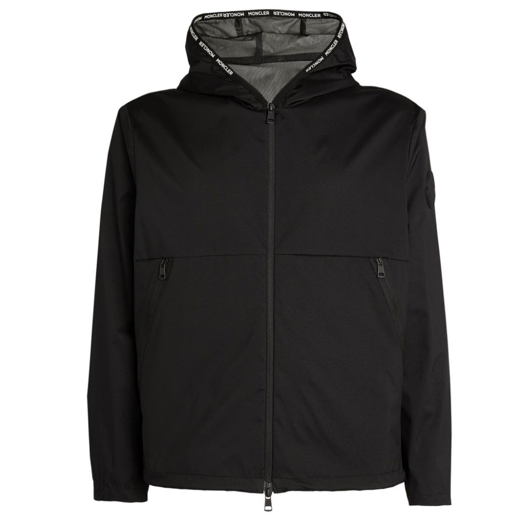 Moncler 'Chadron' Rubber Large Ghost Badge Nylon Jacket Black - Boinclo ltd
