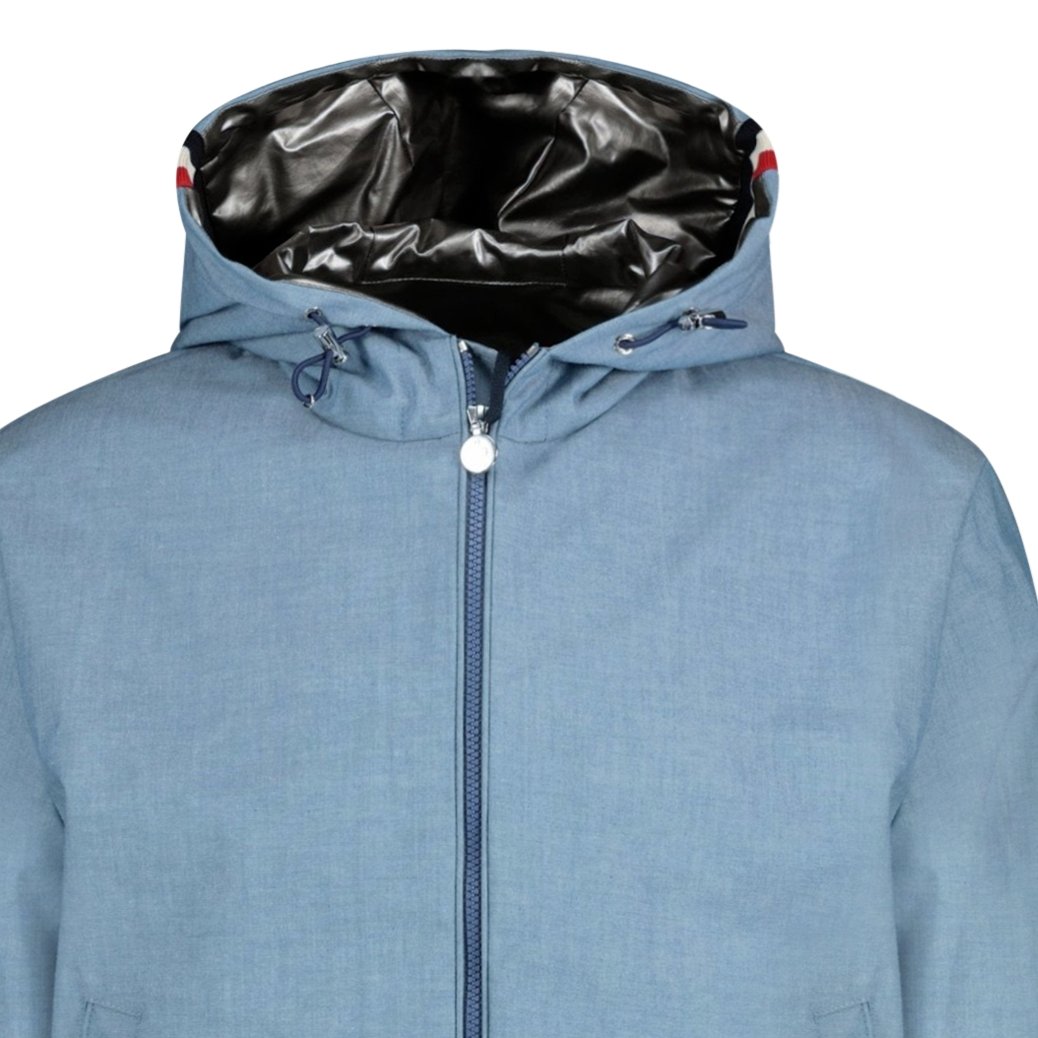 Moncler Niortaise Large Logo Jacket Blue - Boinclo ltd