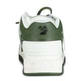 OFF-WHITE Out Of Office Low-Top leather Trainers Khaki & White - Boinclo ltd
