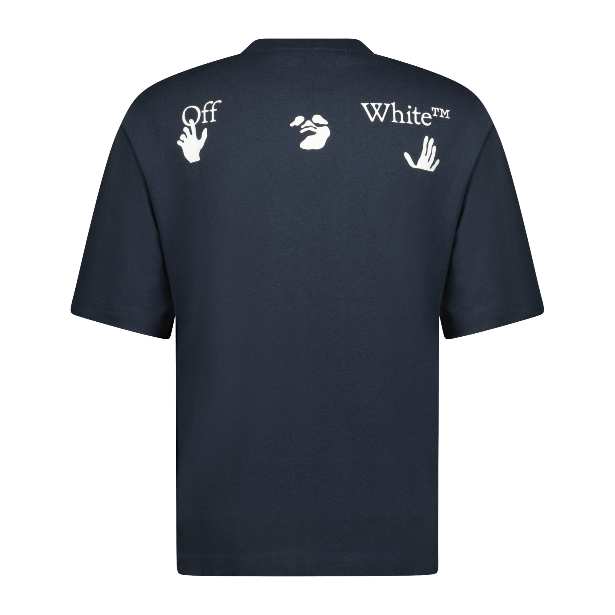 OFF-WHITE "Outfit came from Italy" T-Shirt Navy - Boinclo ltd