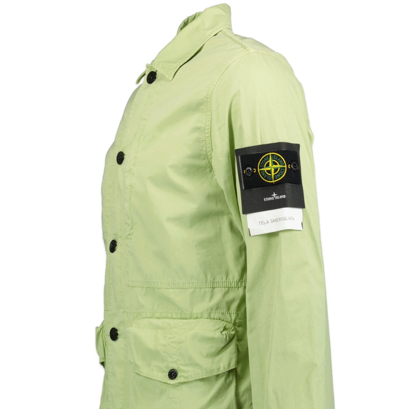 Stone Island Button-Up Overshirt Jacket Mint Green - Boinclo ltd