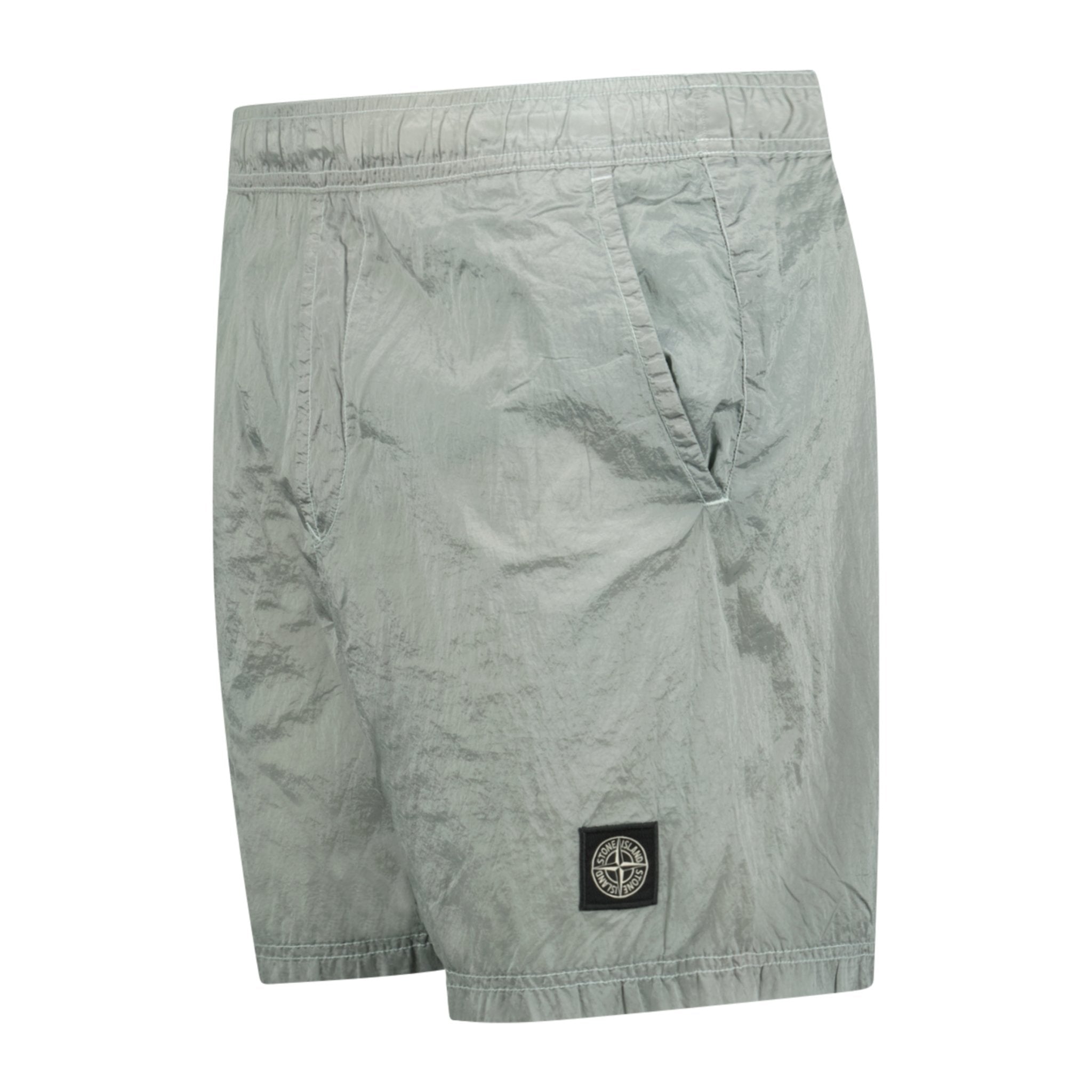 Stone Island Chrome Swim Shorts Silver - Boinclo ltd