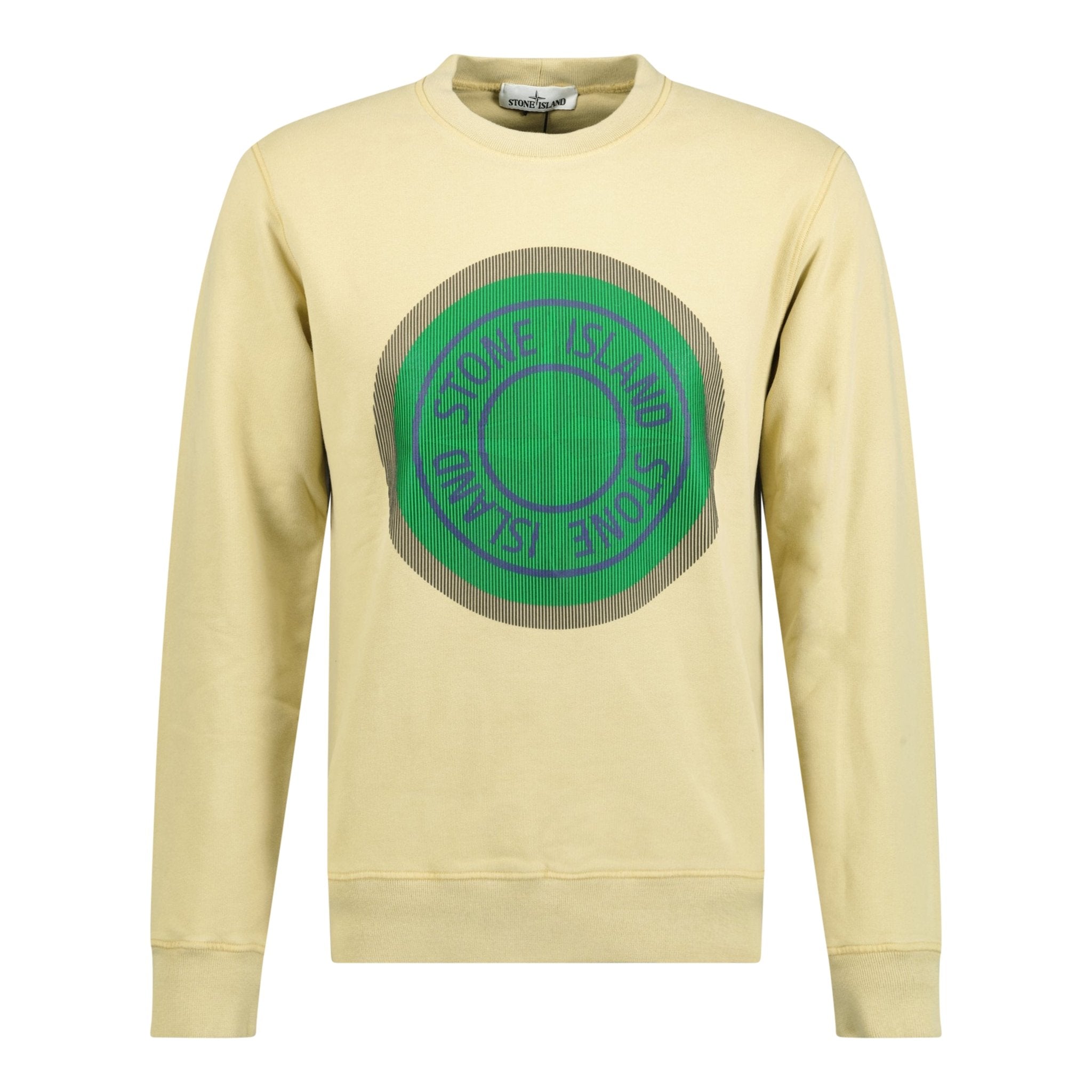 Stone Island Compass Printed Logo Sweatshirt Beige - Boinclo ltd