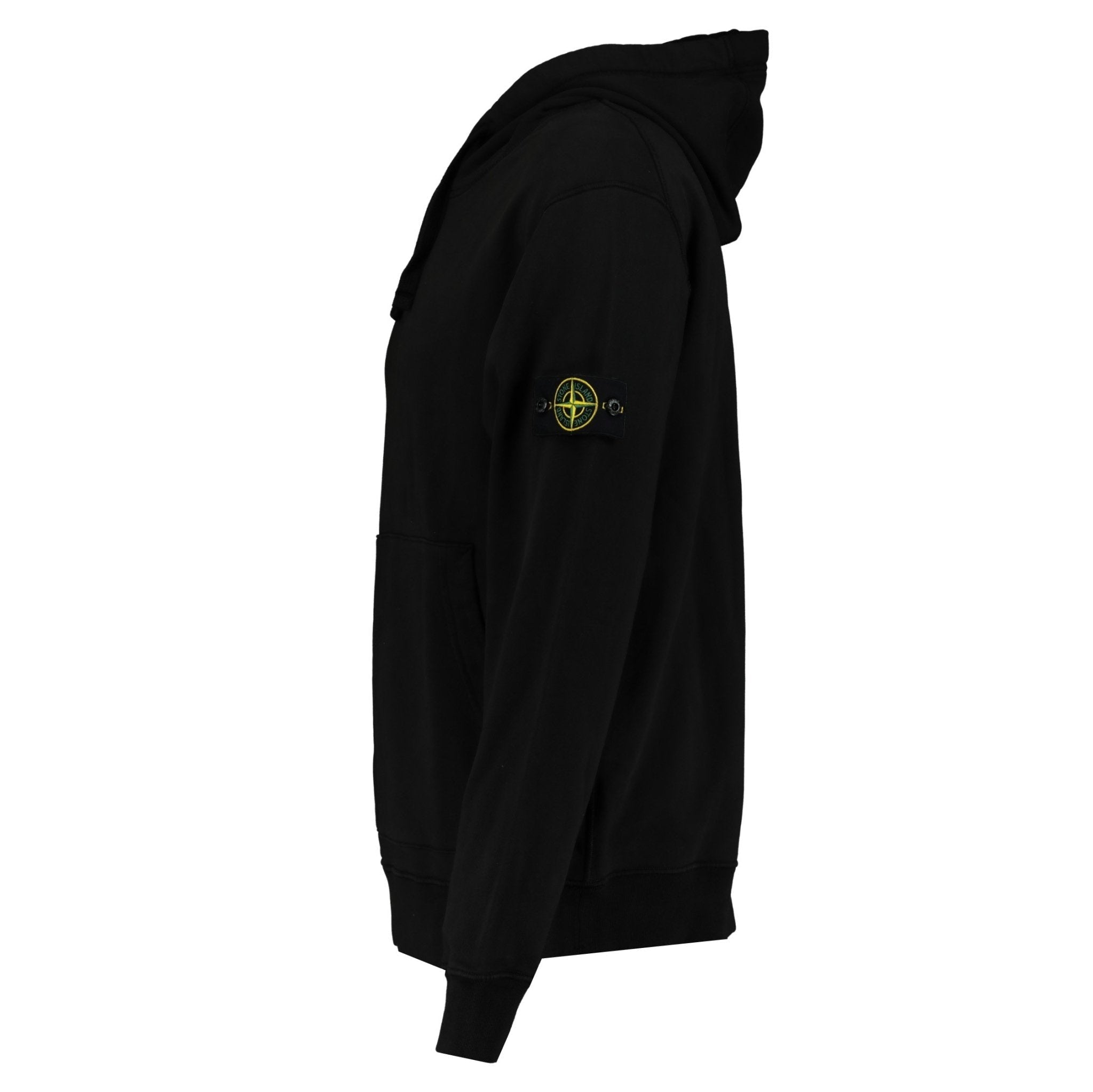 Stone Island Cotton Hoodie Sweatshirt Black - Boinclo ltd