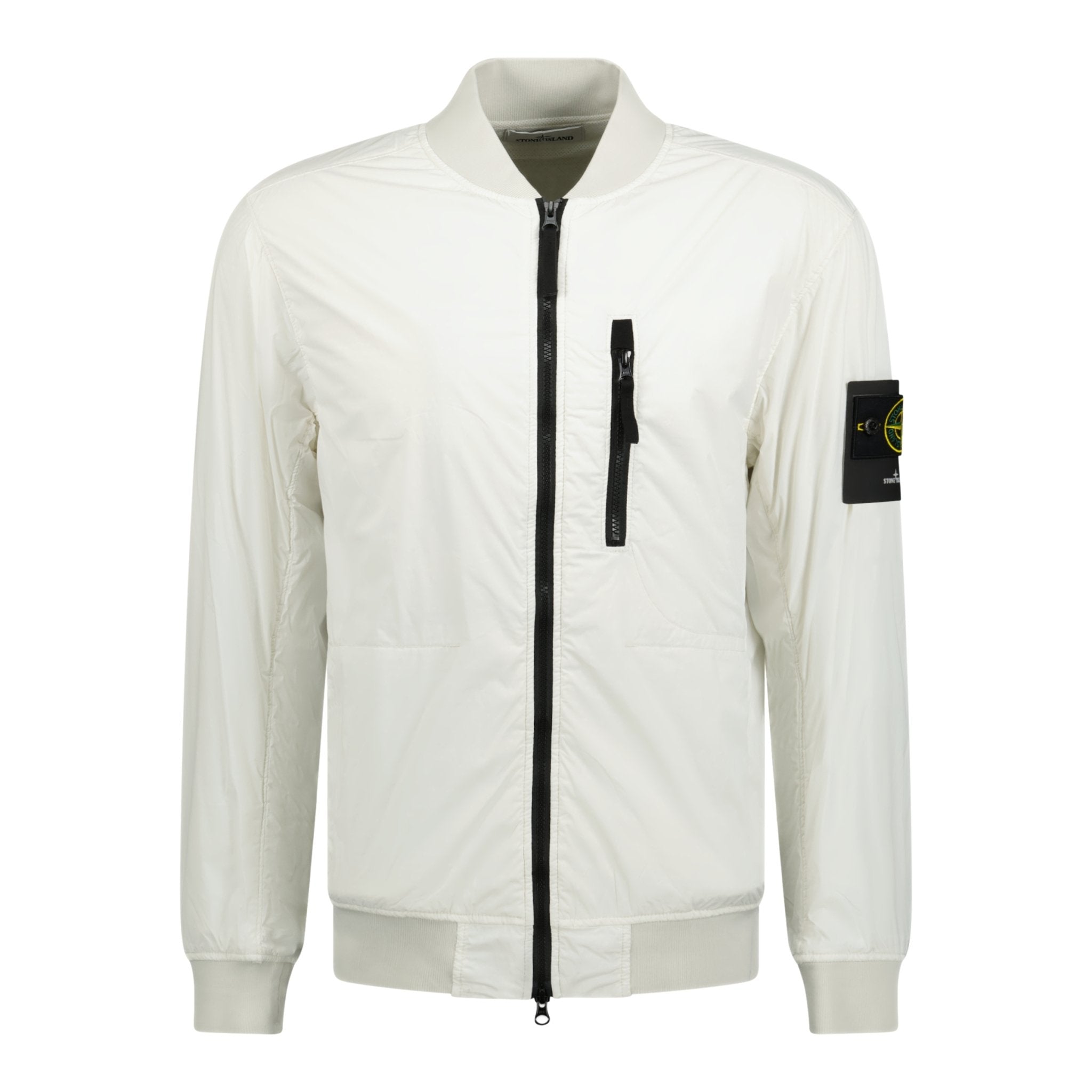 Stone Island Skin Touch Bomber Jacket Ice White - Boinclo ltd