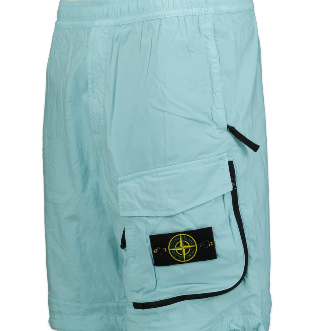 Stone Island Stretch-Cotton Bermuda Shorts Aqua - Boinclo ltd