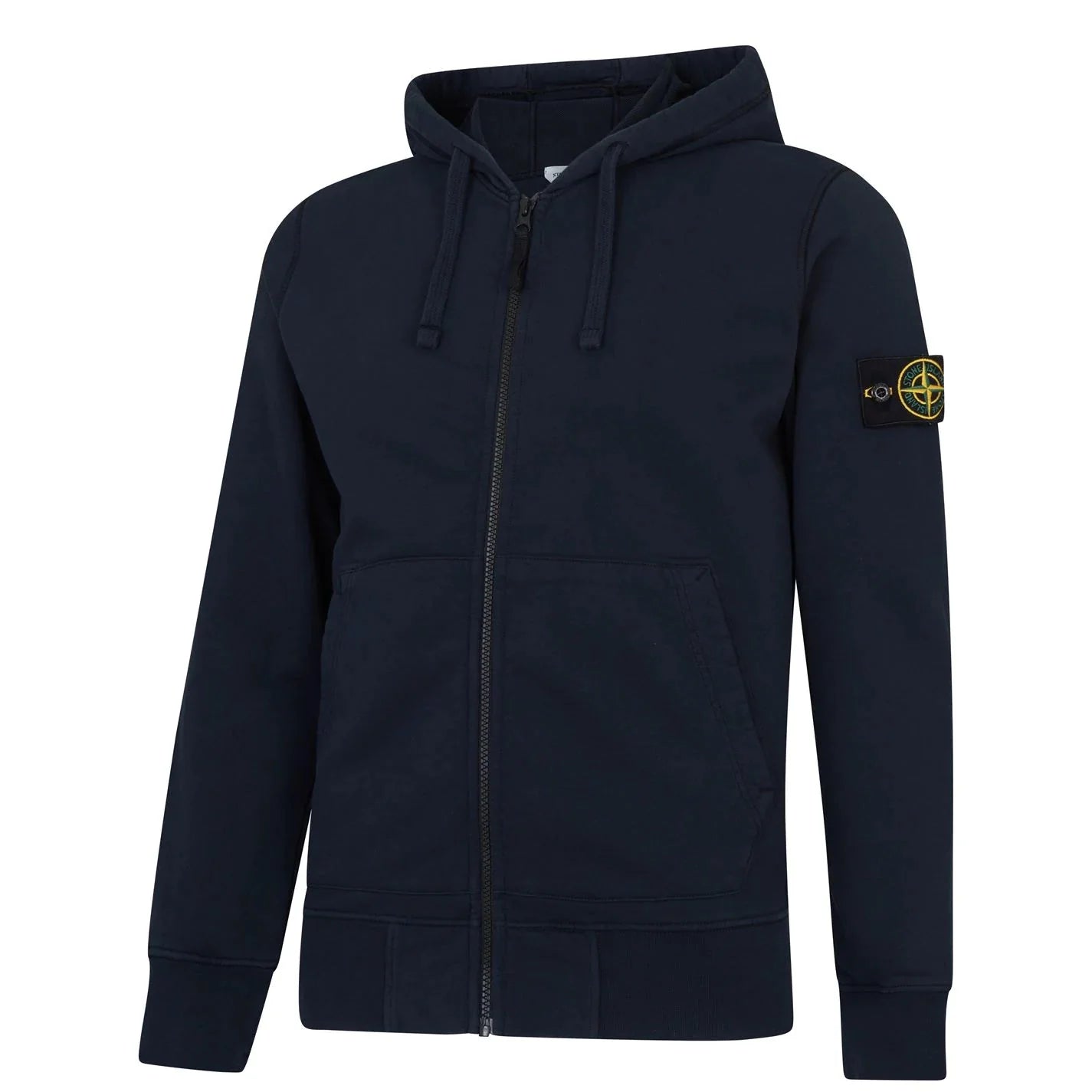 Stone Island Zip Up Hoodie Sweatshirt Navy - Boinclo ltd