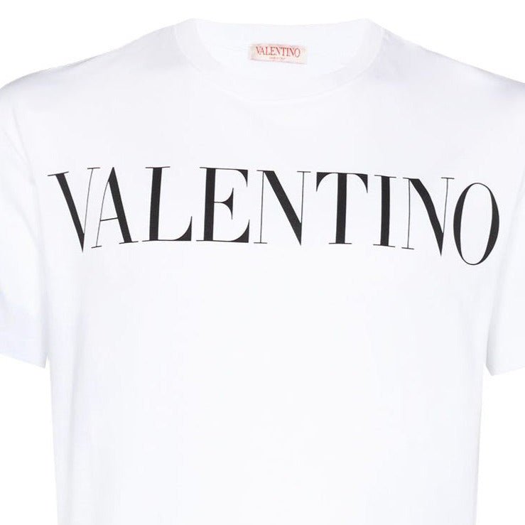 Valentino Black Logo T-Shirt White - Boinclo ltd