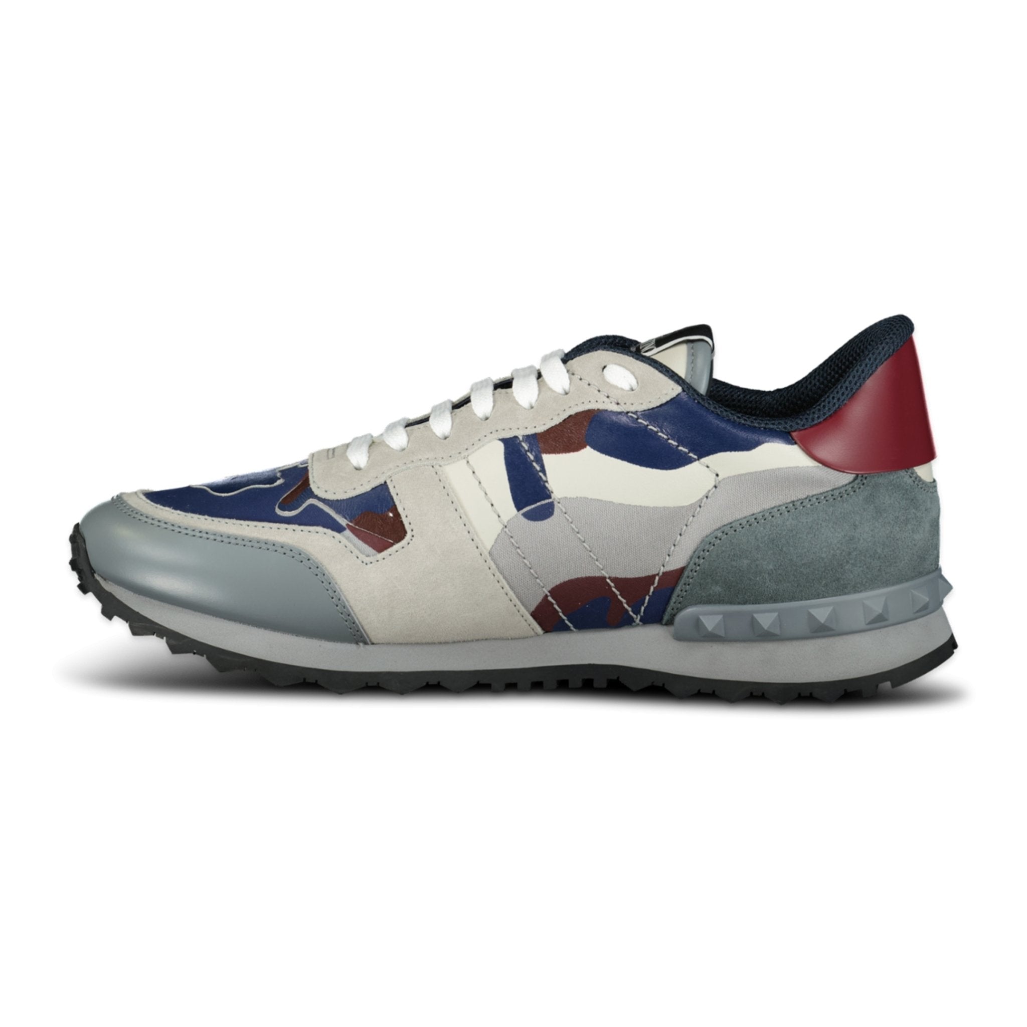 Valentino Grey & Blue Rockrunner Trainers - Boinclo ltd