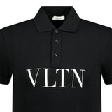 Valentino VLTN Chest Logo Polo-Shirt Black - Boinclo ltd