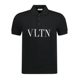 Valentino VLTN Chest Logo Polo-Shirt Black - Boinclo ltd