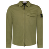 STONE ISLAND ZIP UP OVERSHIRT KHAKI / MILITARY GREEN