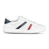 MONCLER MONACO LEATHER TRAINERS WHITE