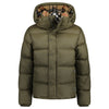 BURBERRY HALSBY PUFFER JACKET KHAKI GREEN